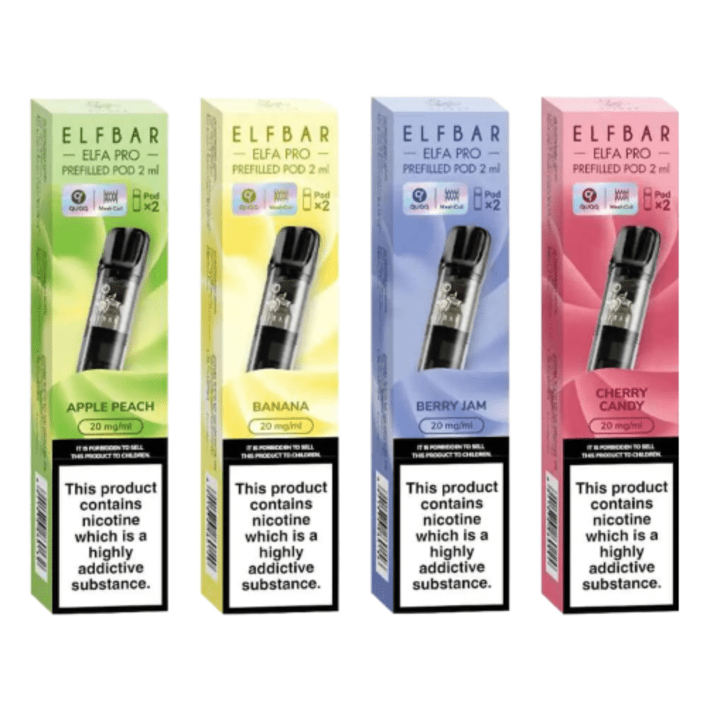 Elf Bar Elfa Pro Pre - Filled Pods - 20MG - Eliquid Base - Apple Peach