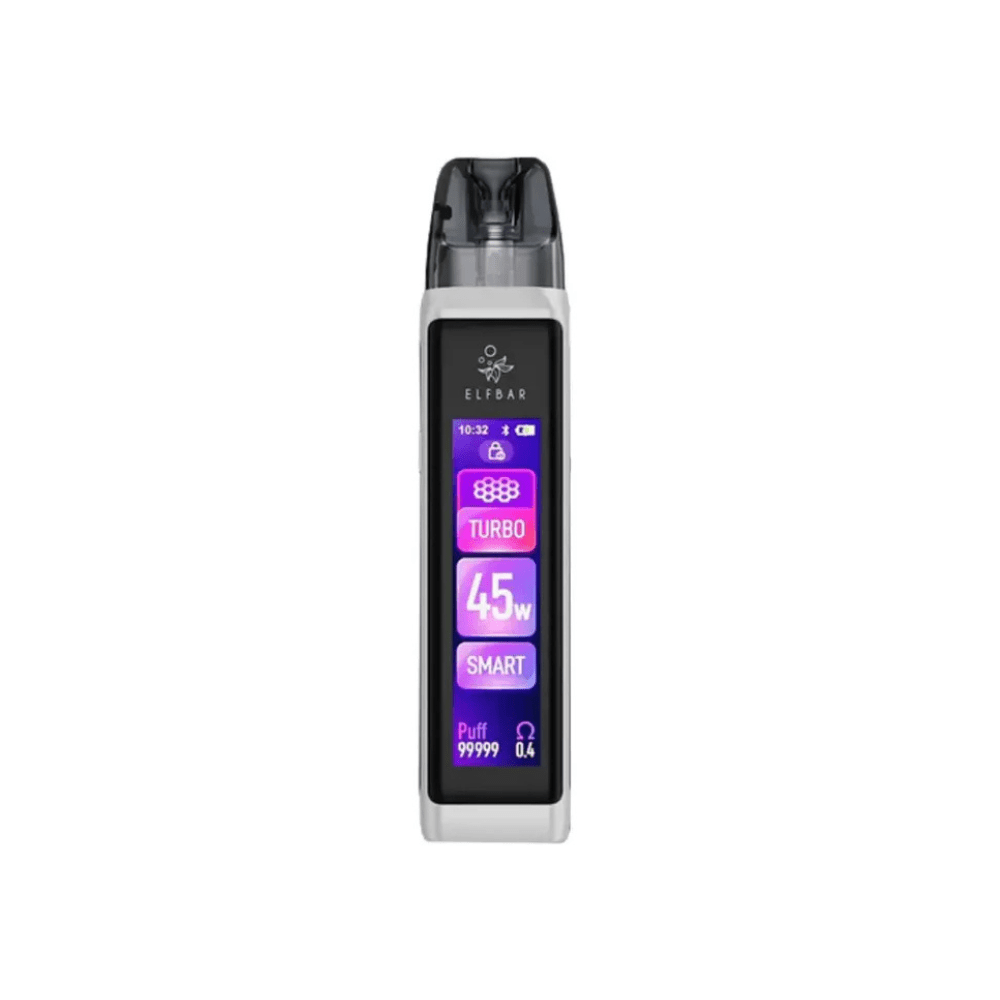 Elf Bar Elfx Ultra Vape Kit - Eliquid Base - Silver