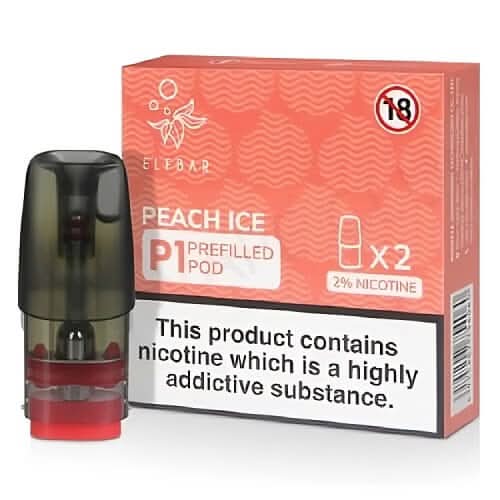 Elf Bar P1 Pods - Eliquid Base - Peach ice