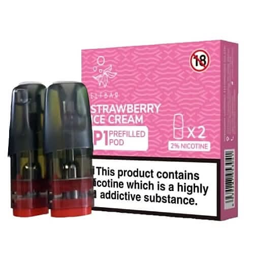 Elf Bar P1 Pods - Eliquid Base - Strawberry Ice Cream