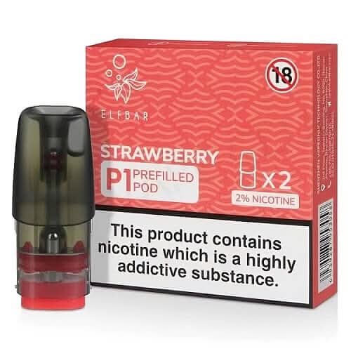 Elf Bar P1 Pods - Eliquid Base - Strawberry