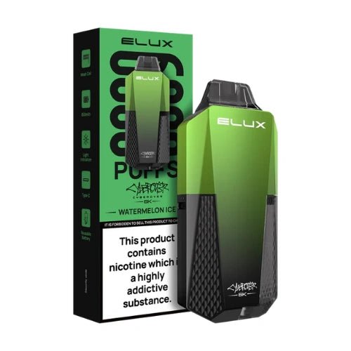 Elux Cyberover 6000 Puffs Disposable Vape Device ,  Watermelon Ice