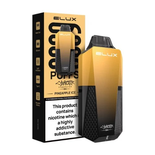 Elux Cyberover 6000 Puffs Disposable Vape Device, Pineapple Ice