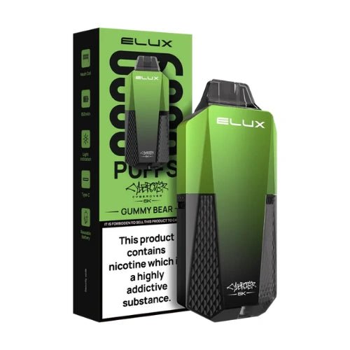 Elux Cyberover 6000 Puffs Disposable Vape Device,  Gummy Bear