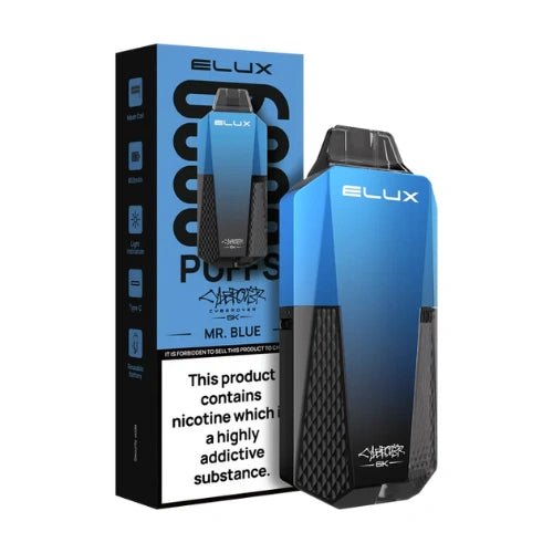 Elux Cyberover 6000 Puffs Disposable Vape Device,  Mr. Blue