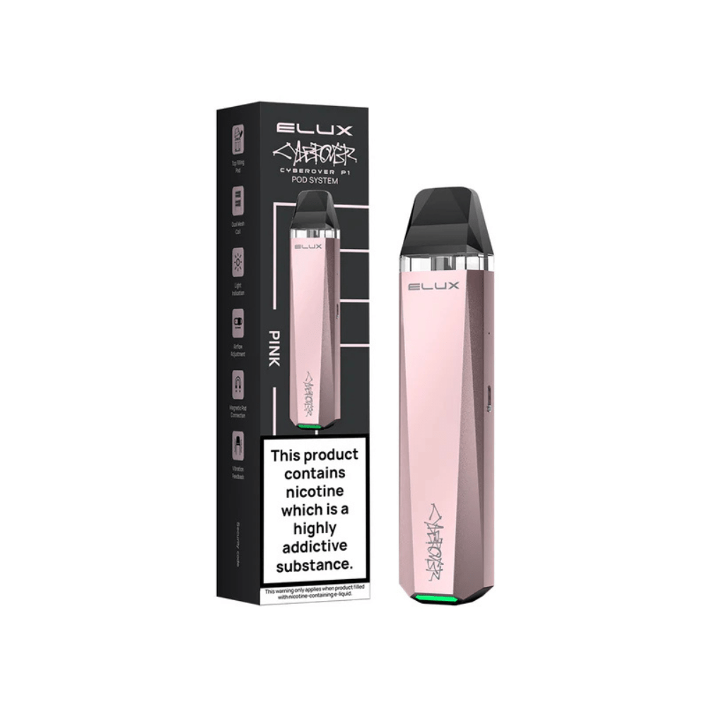 Elux Cyberover P1 Pod Kit - Eliquid Base - Pink