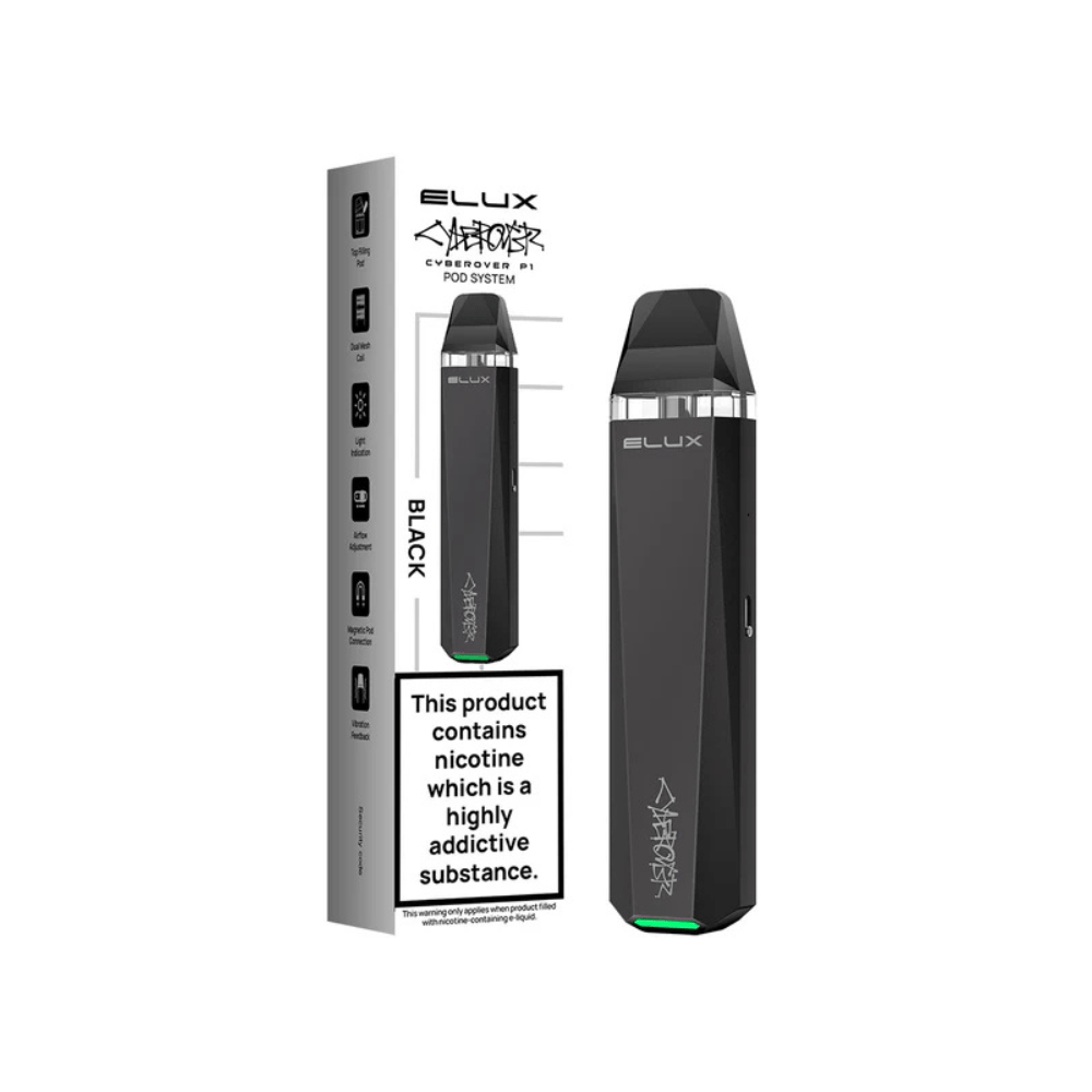 Elux Cyberover P1 Pod Kit - Eliquid Base - Black