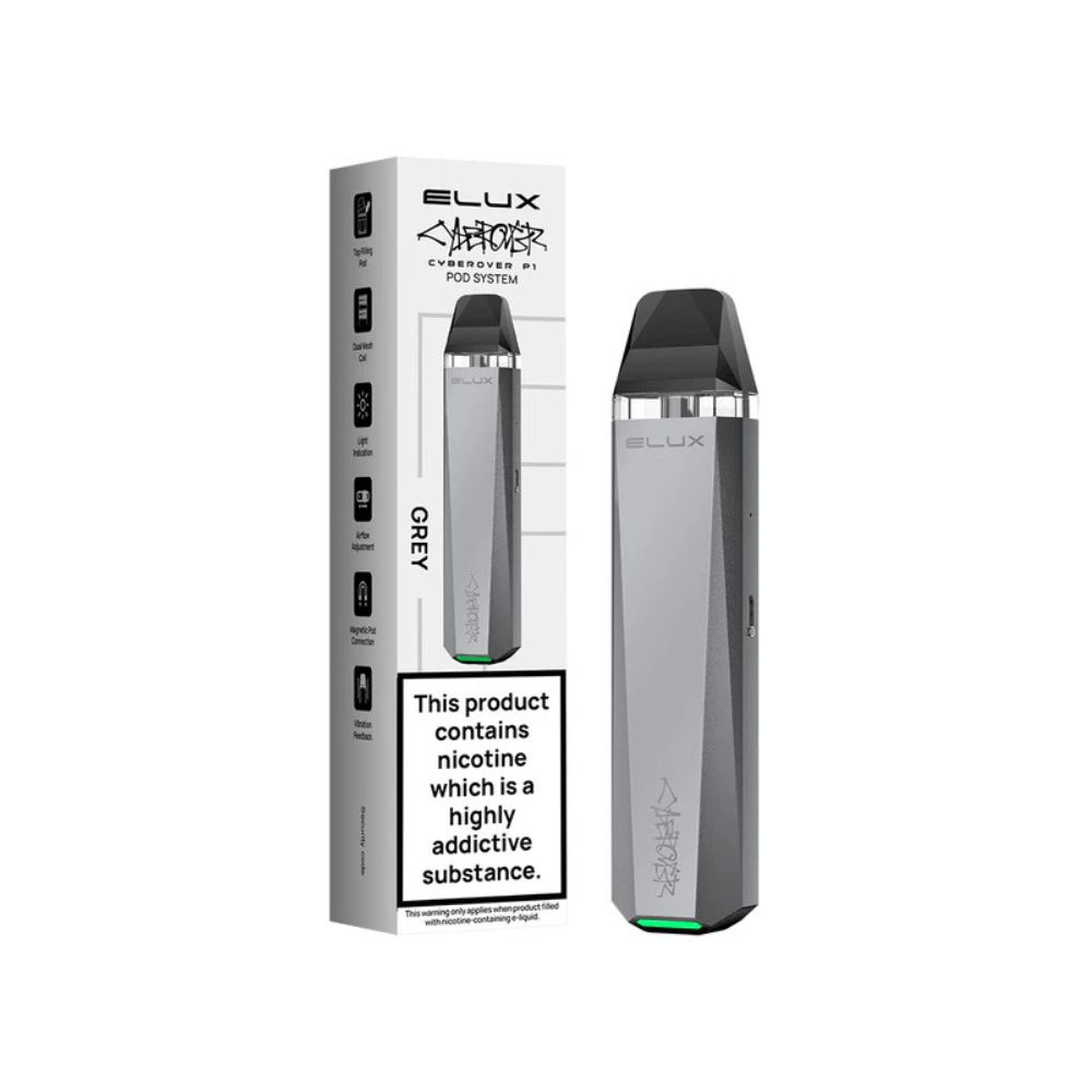 Elux Cyberover P1 Pod Kit - Eliquid Base - Grey