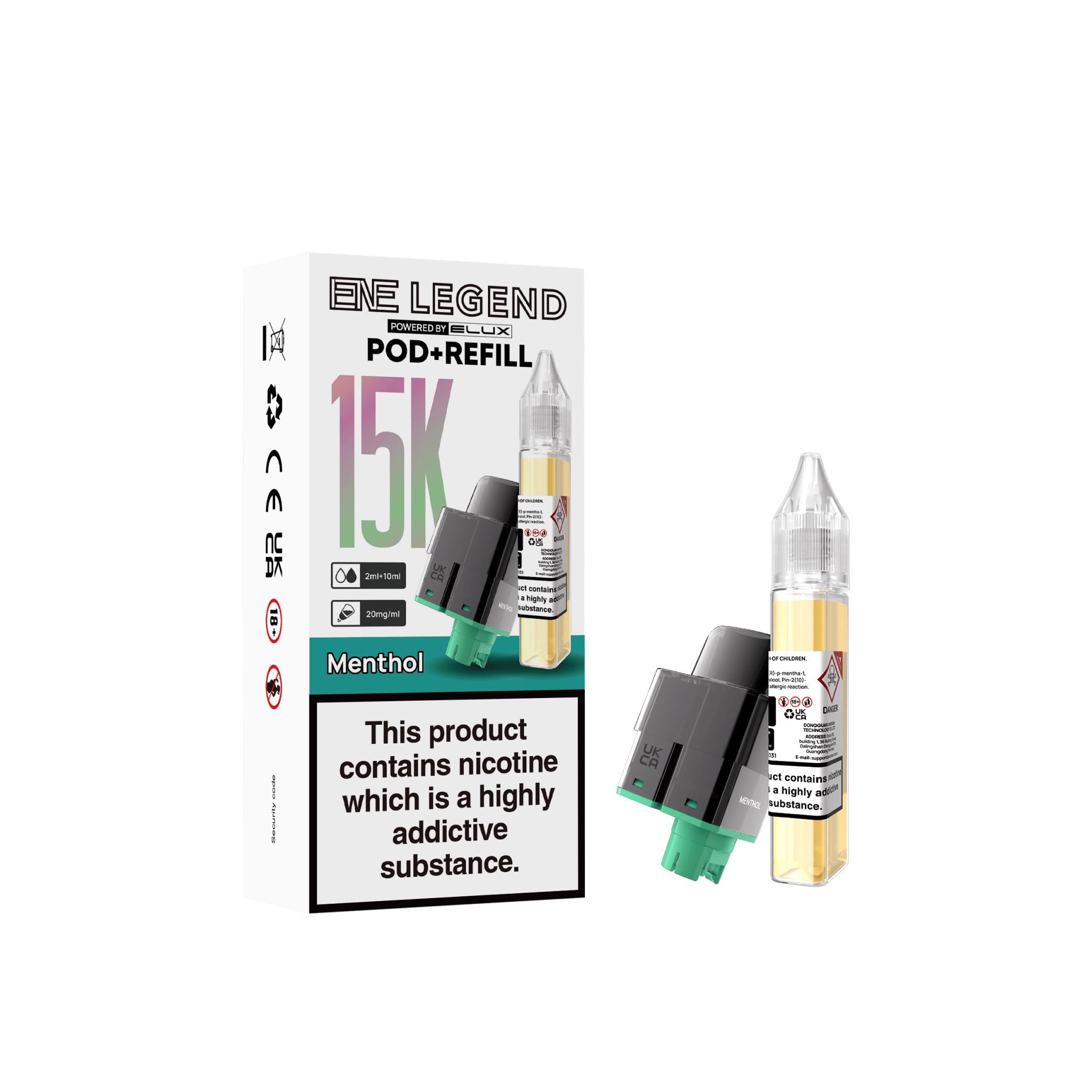 Elux ENE Legend 15k Replacement Pods Pack of 5 - Vapewholesalesupplier