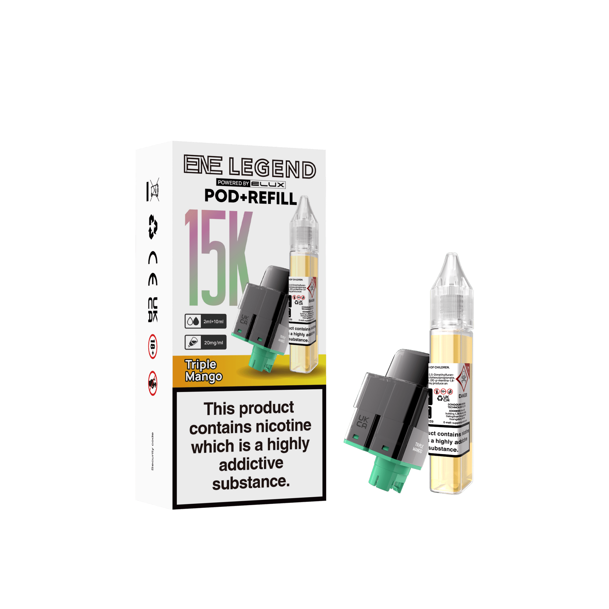 Elux ENE Legend 15k Replacement Pods Pack of 5 - Vapewholesalesupplier