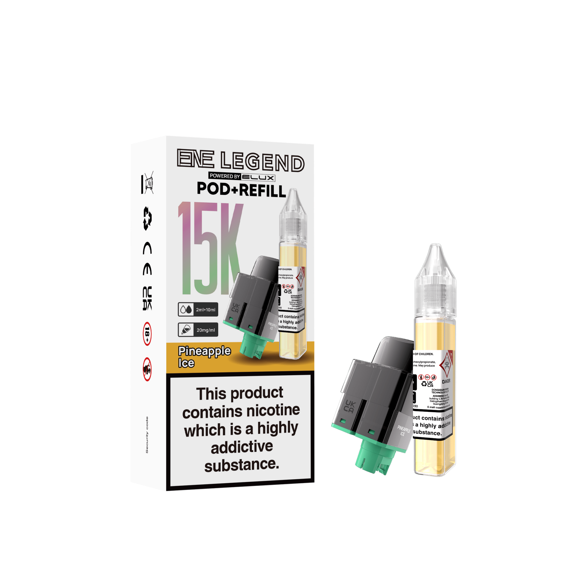 Elux ENE Legend 15k Replacement Pods Pack of 5 - Vapewholesalesupplier