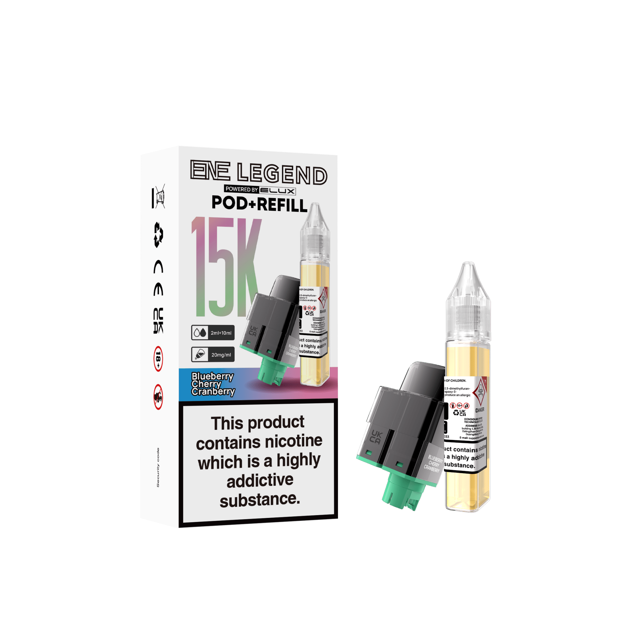 Elux ENE Legend 15k Replacement Pods Pack of 5 - Vapewholesalesupplier