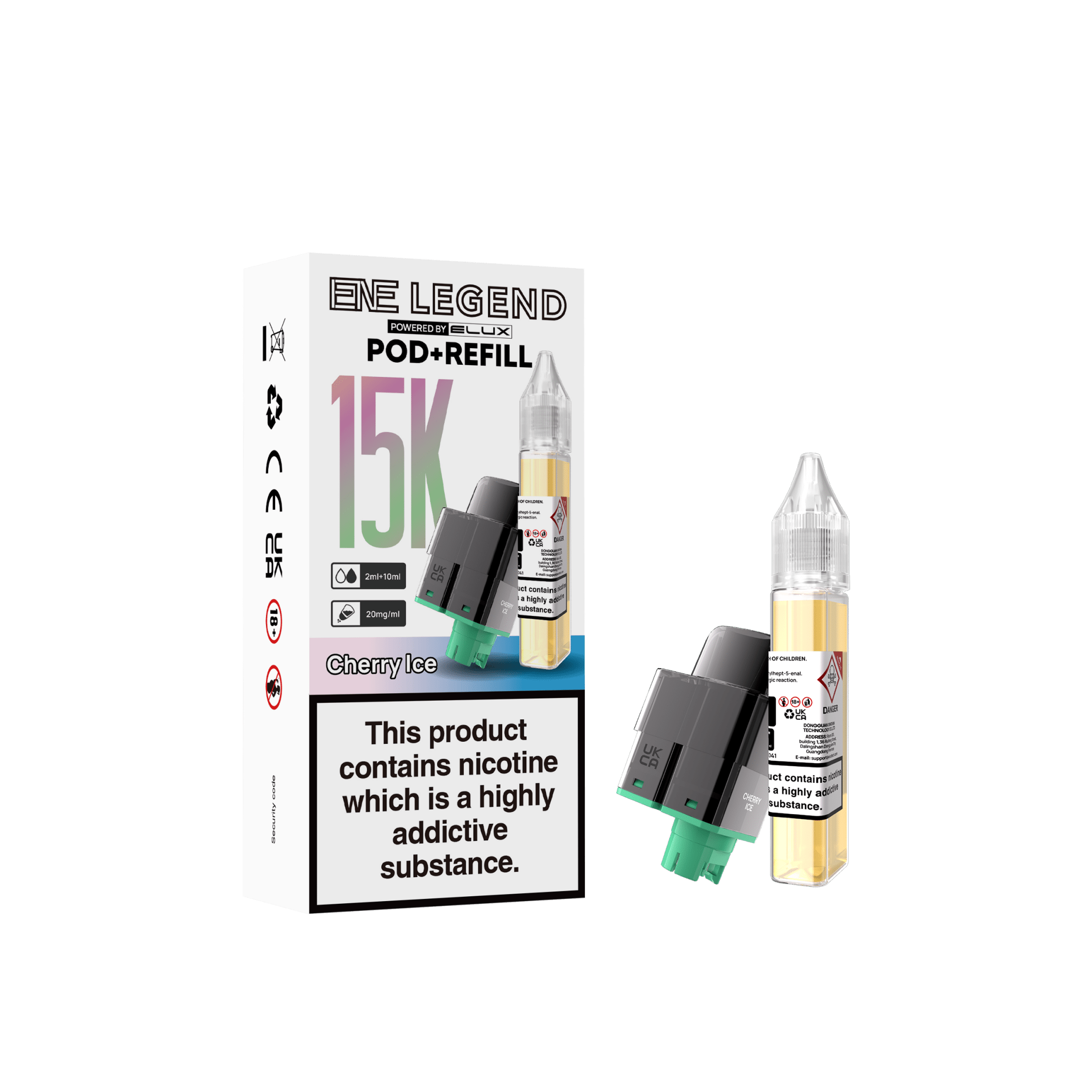 Elux ENE Legend 15k Replacement Pods Pack of 5 - Vapewholesalesupplier