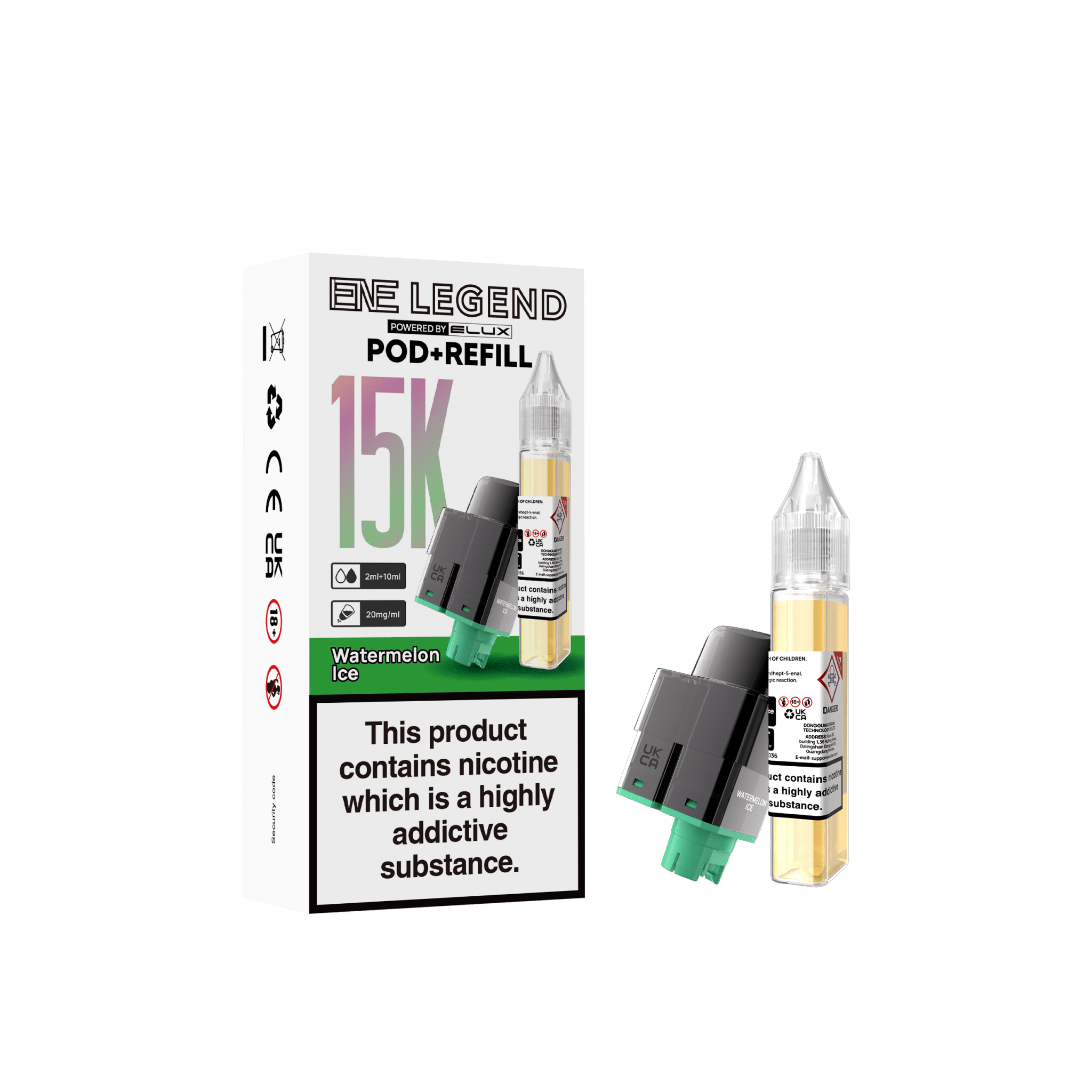 Elux ENE Legend 15k Replacement Pods Pack of 5 - Vapewholesalesupplier