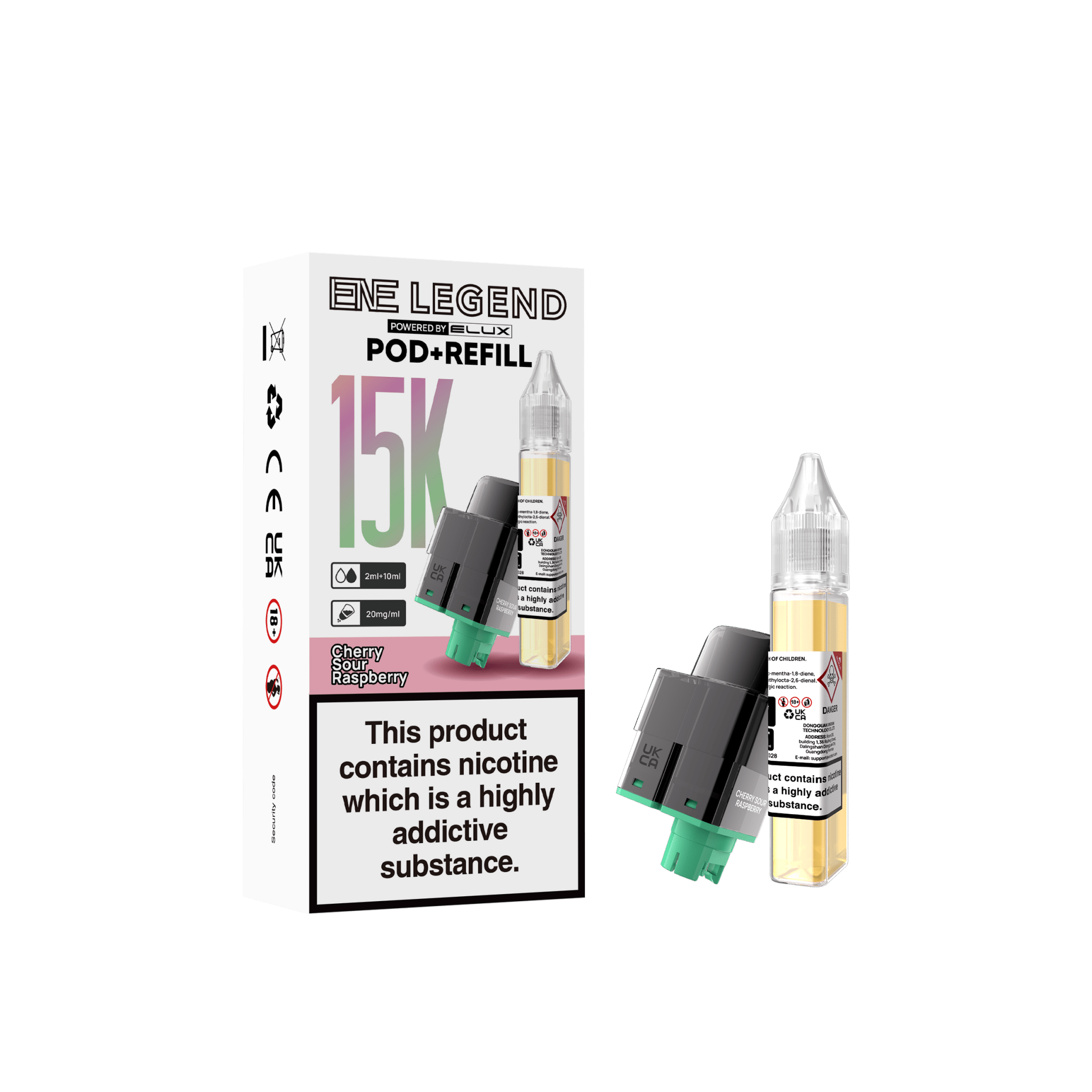 Elux ENE Legend 15k Replacement Pods Pack of 5 - Vapewholesalesupplier