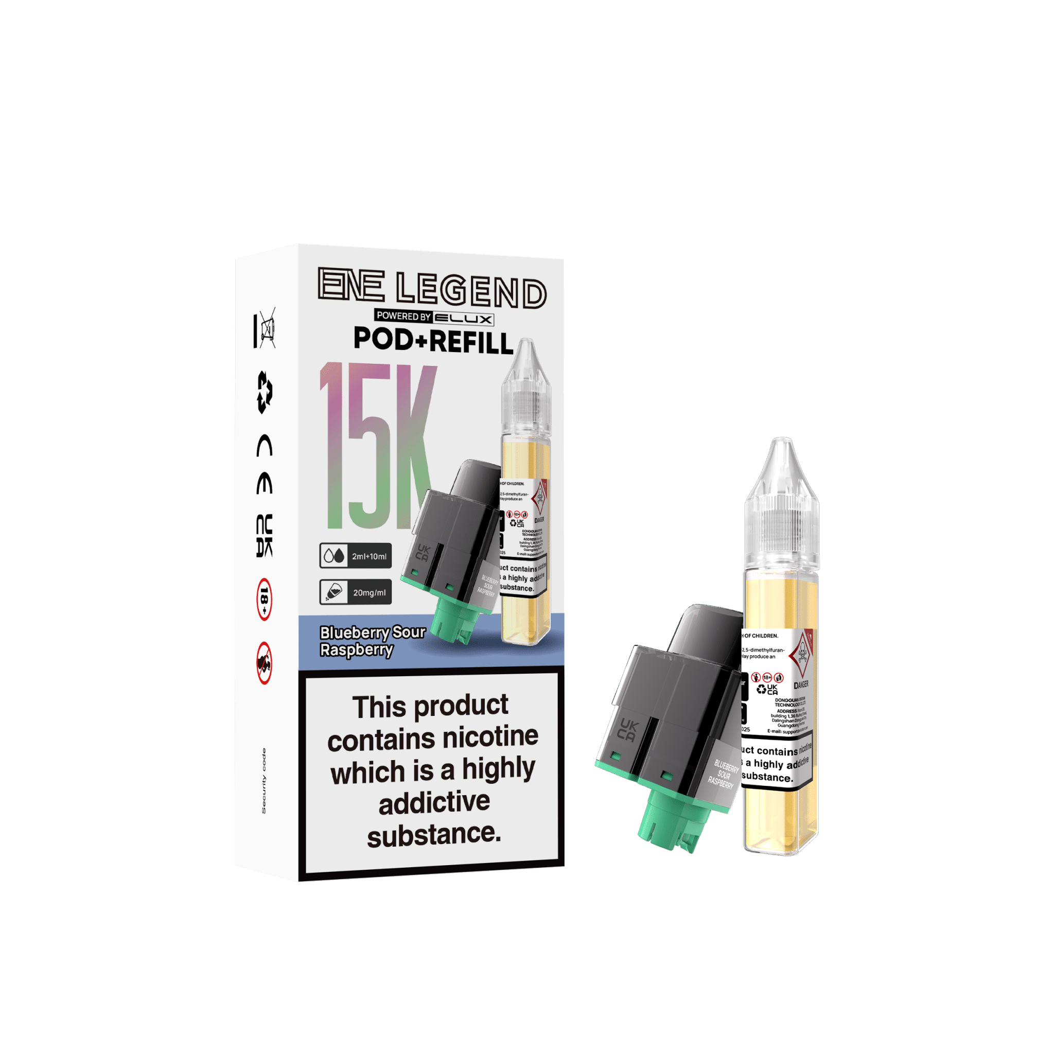Elux ENE Legend 15k Replacement Pods Pack of 5 - Vapewholesalesupplier