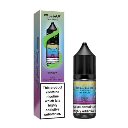 Elux Legend 10ml Nic Salt - Pack of 10 - Rainbow