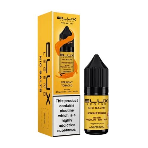 Elux Legend 10ml Nic Salt - Pack of 10 - Straight Tobacco