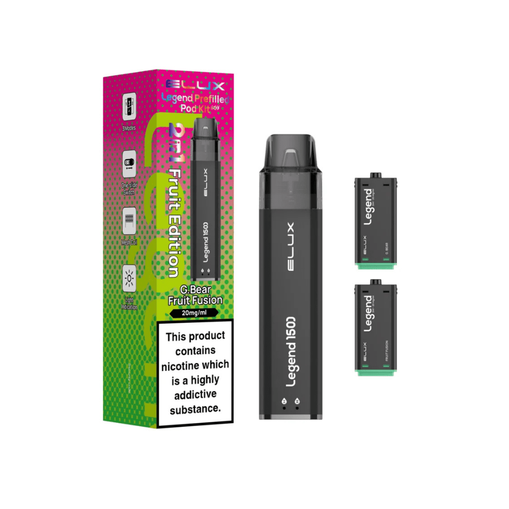 Elux Legend 1500 Prefilled Pod Kit - Eliquid Base - Fruit Edition