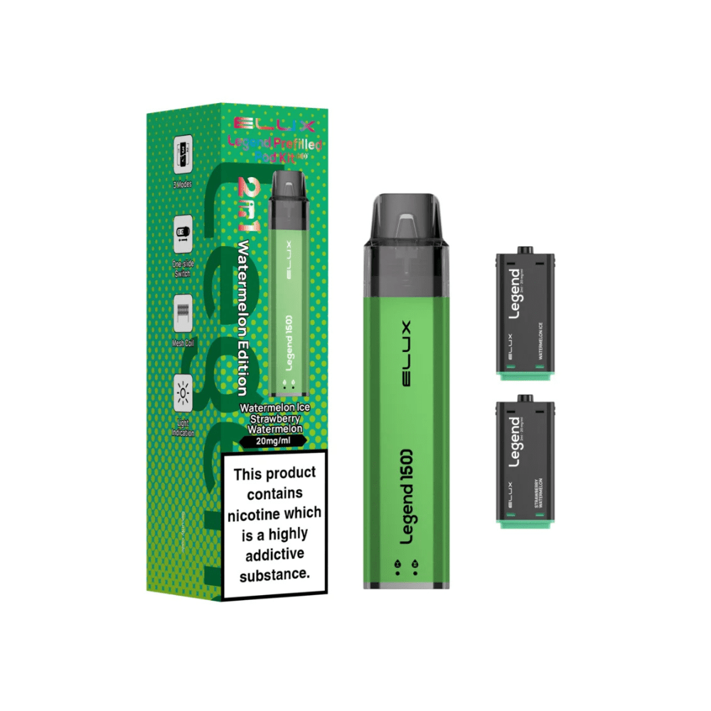 Elux Legend 1500 Prefilled Pod Kit - Eliquid Base - Watermelon Edition