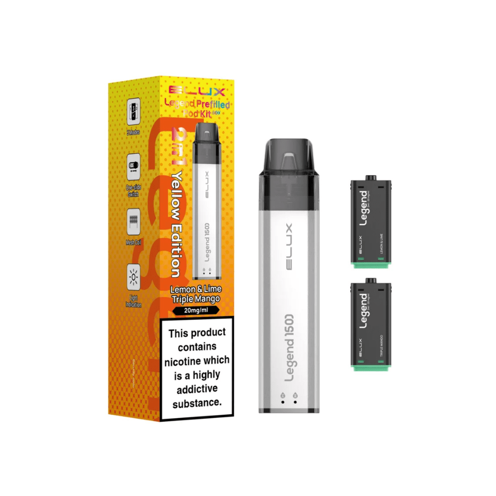 Elux Legend 1500 Prefilled Pod Kit - Eliquid Base - Yellow Edition