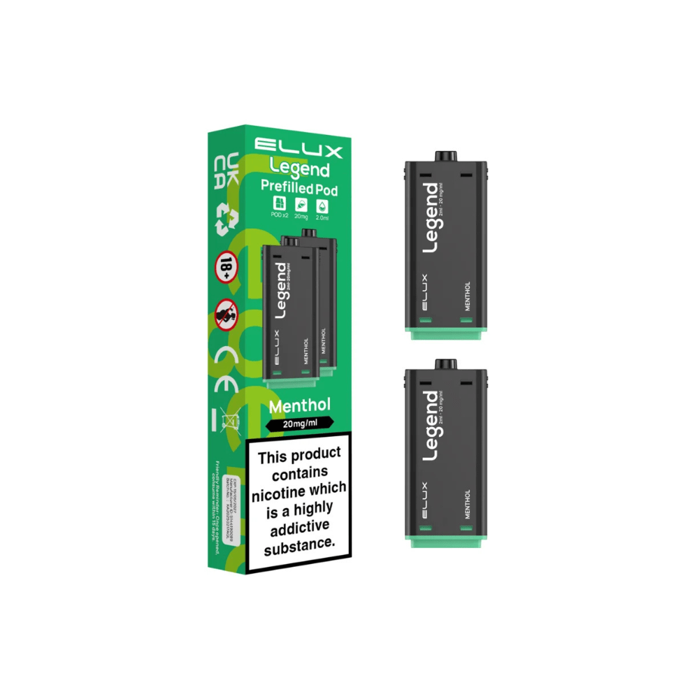 Elux Legend 1500 Prefilled Pods - Eliquid Base - Menthol