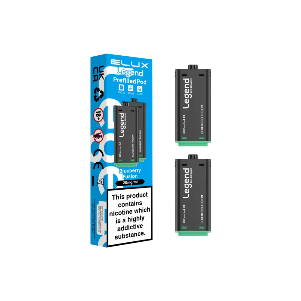 Elux Legend 1500 Prefilled Pods - Eliquid Base - Blueberry Fusion