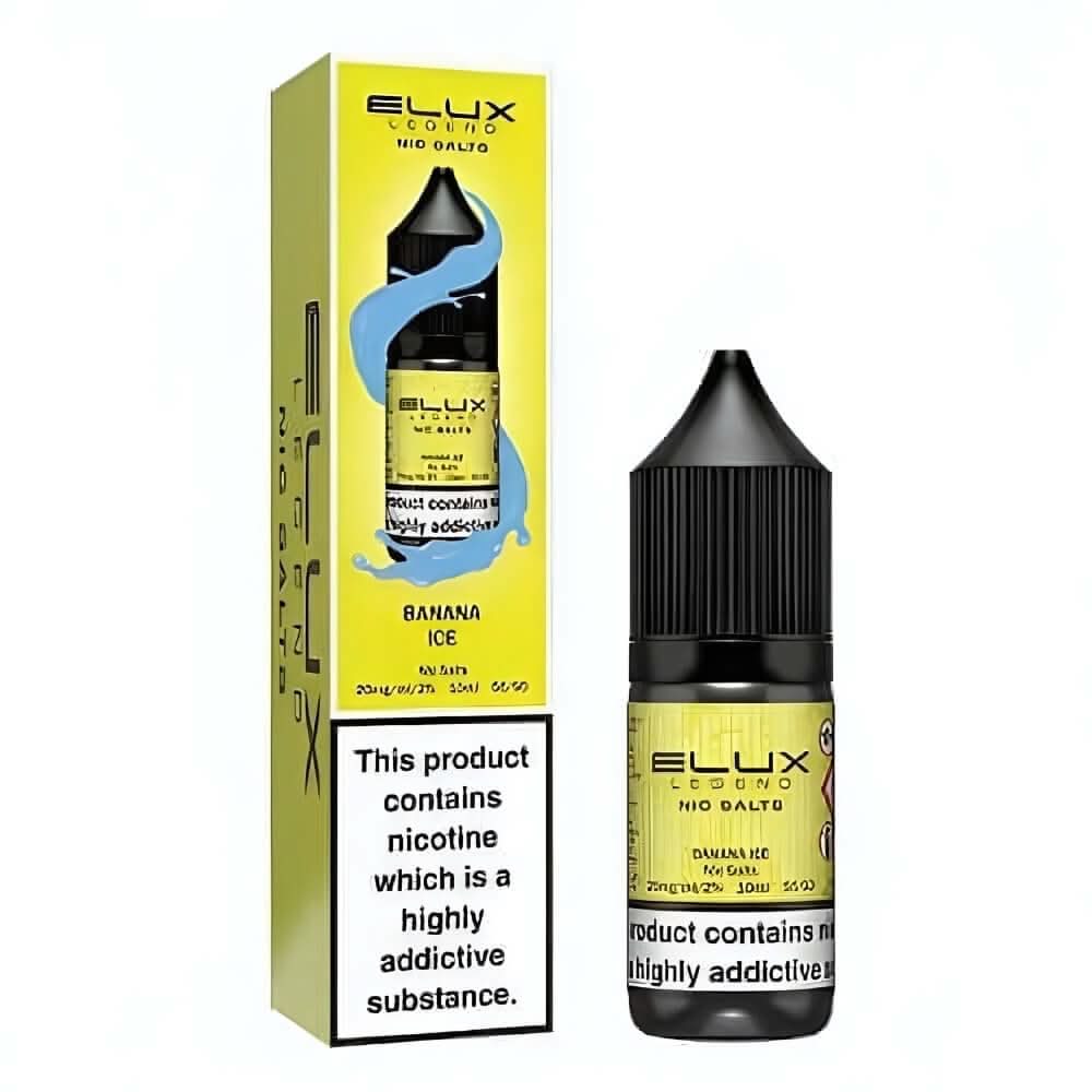 Elux Legend NIC Salt 10ml - Banana Ice - Eliquid Base - Banana Ice
