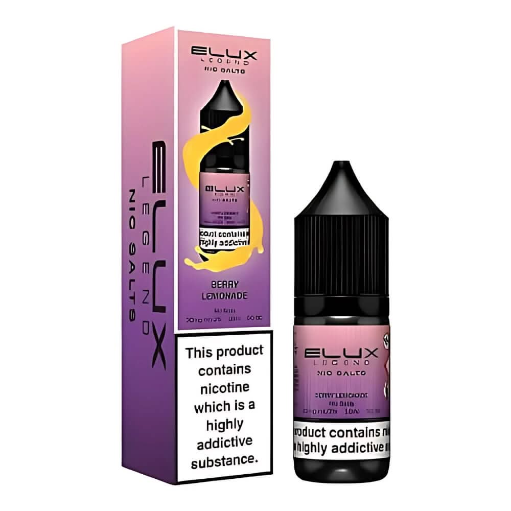 Elux Legend NIC Salt 10ml - Berry Lemonade - Eliquid Base - Berry Lemonade