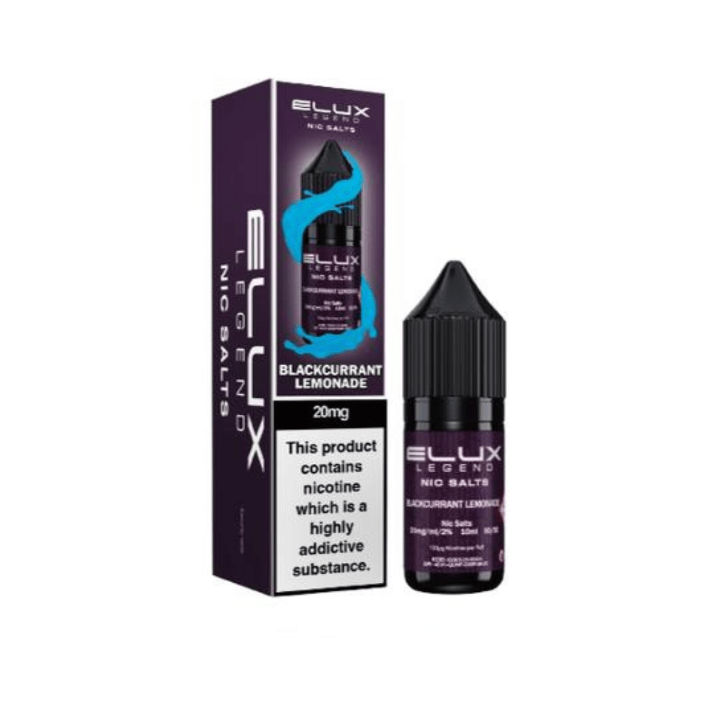Elux Legend Nic Salt 10ml - Box of 10 - Eliquid Base - Blackcurrant Lemonade