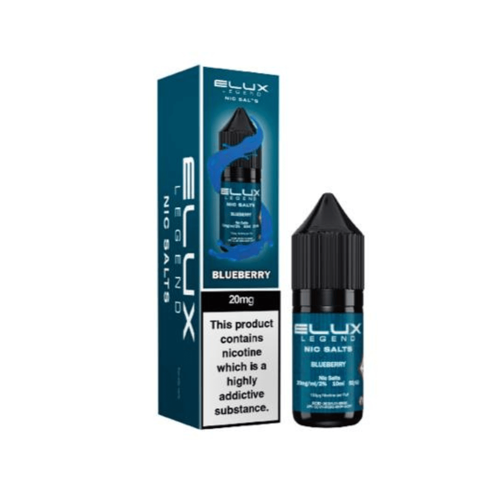 Elux Legend Nic Salt 10ml - Box of 10 - Eliquid Base - Blueberry