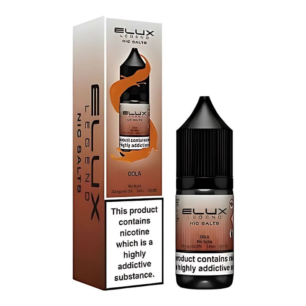 Elux Legend NIC Salt 10ml - Cola - Eliquid Base - Cola