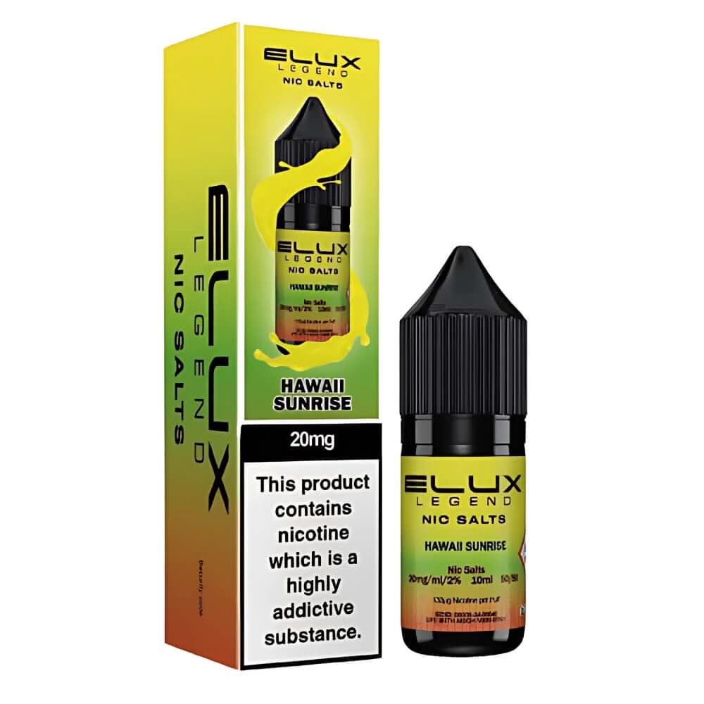 Elux Legend NIC Salt 10ml - Hawall Sunrise - Eliquid Base - Hawall Sunrise