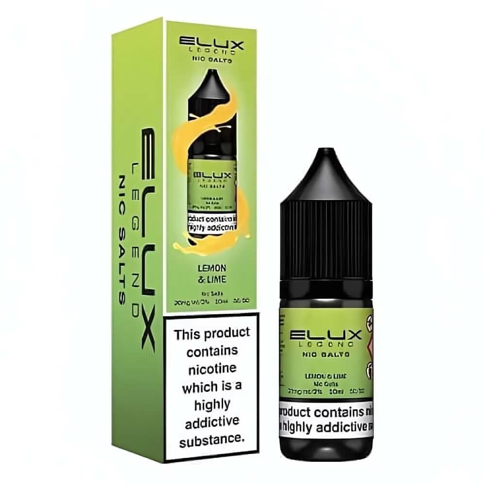 Elux Legend NIC Salt 10ml - Lemon & Lime - Eliquid Base - Lemon & Lime