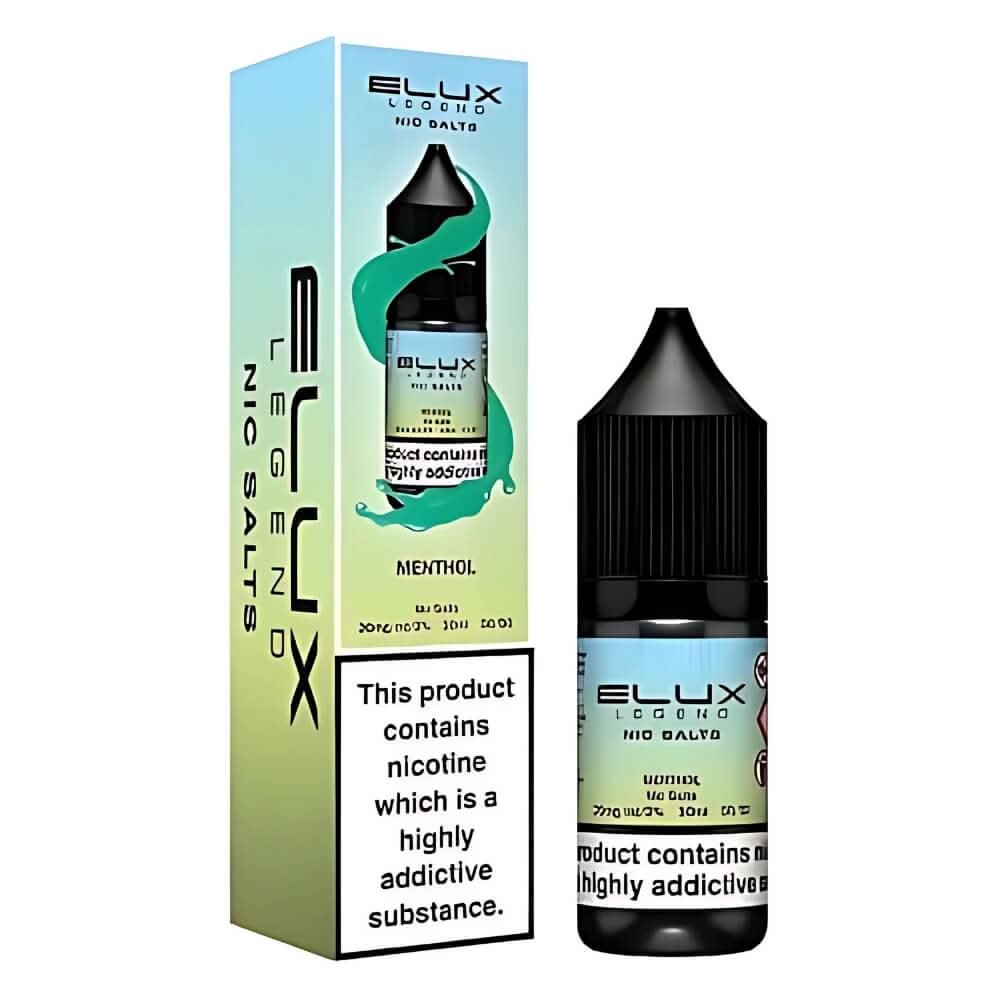 Elux Legend NIC Salt 10ml - Menthol - Eliquid Base - Menthol