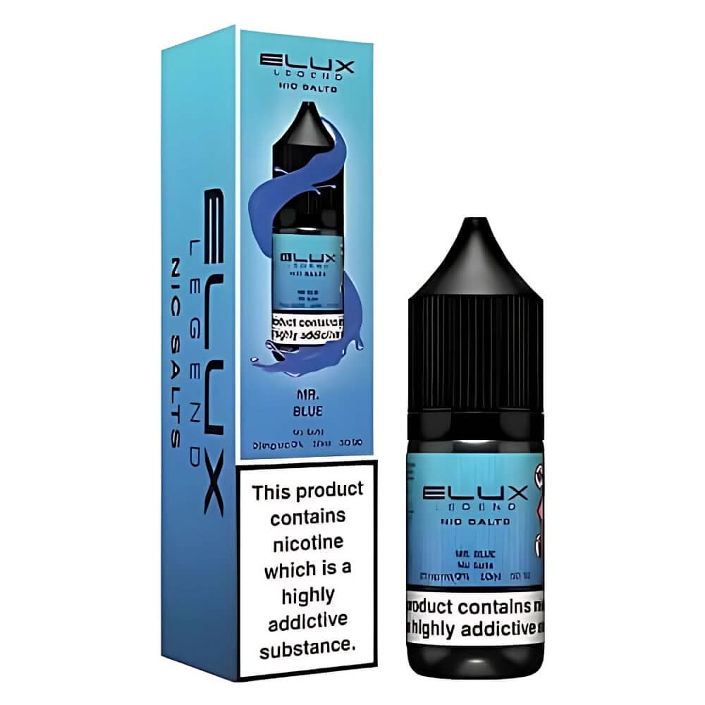 Elux Legend NIC Salt 10ml - Mr Blue - Eliquid Base - Mr Blue