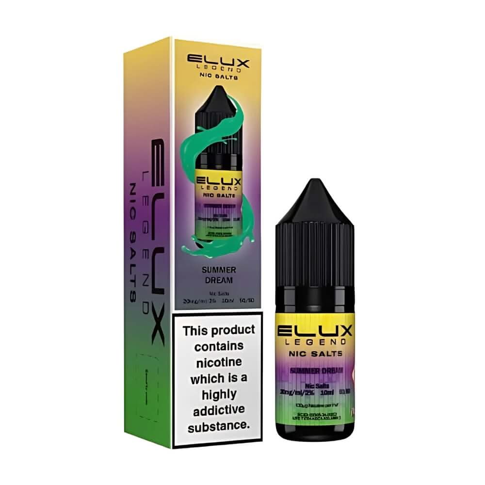 Elux Legend NIC Salt 10ml - Summer Dream - Eliquid Base - Summer Dream