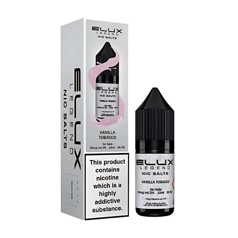 Elux Legend NIC Salt 10ml - Vanilla Tobacco - Eliquid Base - Vanilla Tobacco