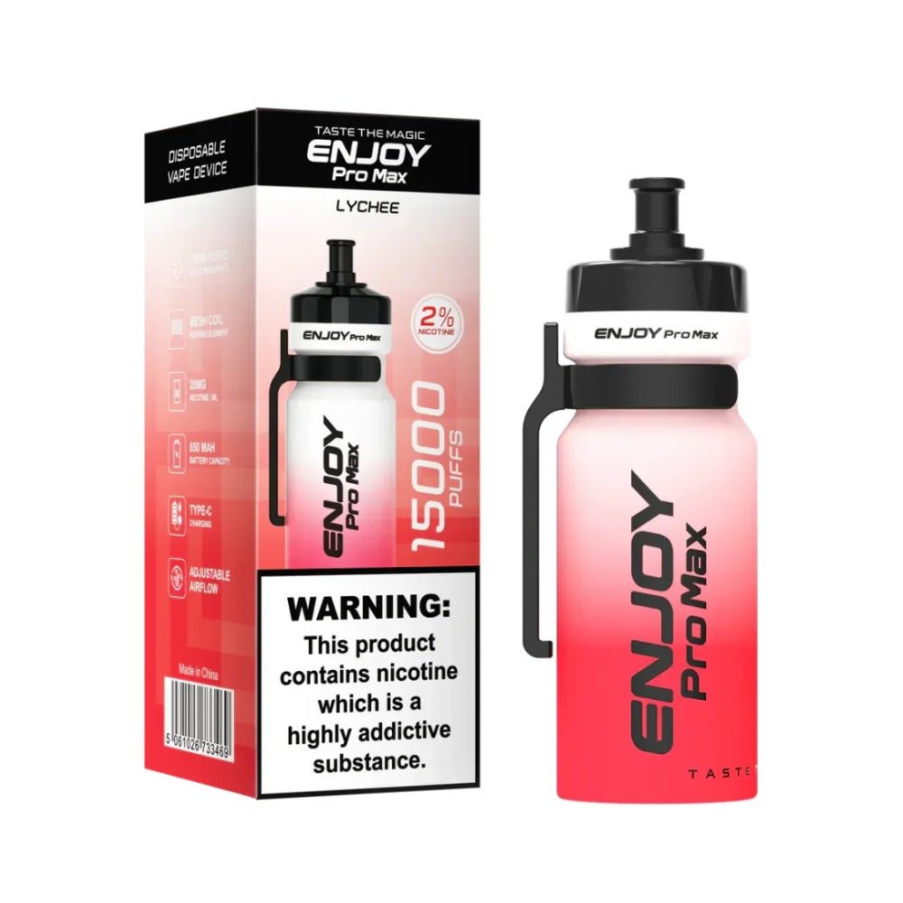 Enjoy Pro Max 15k Disposable Vape Pod - Eliquid Base - Lychee