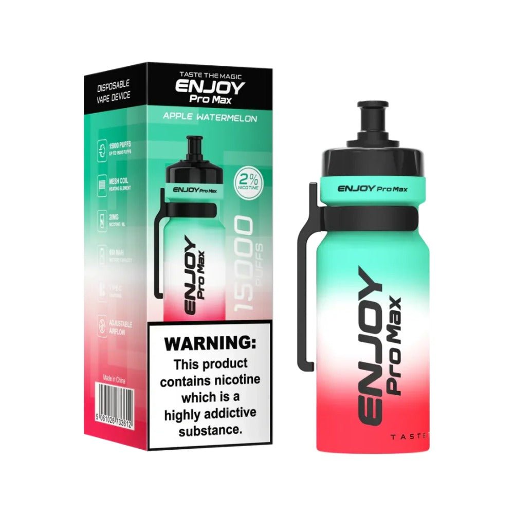 Enjoy Pro Max 15k Disposable Vape Pod - Eliquid Base - Apple watermelon