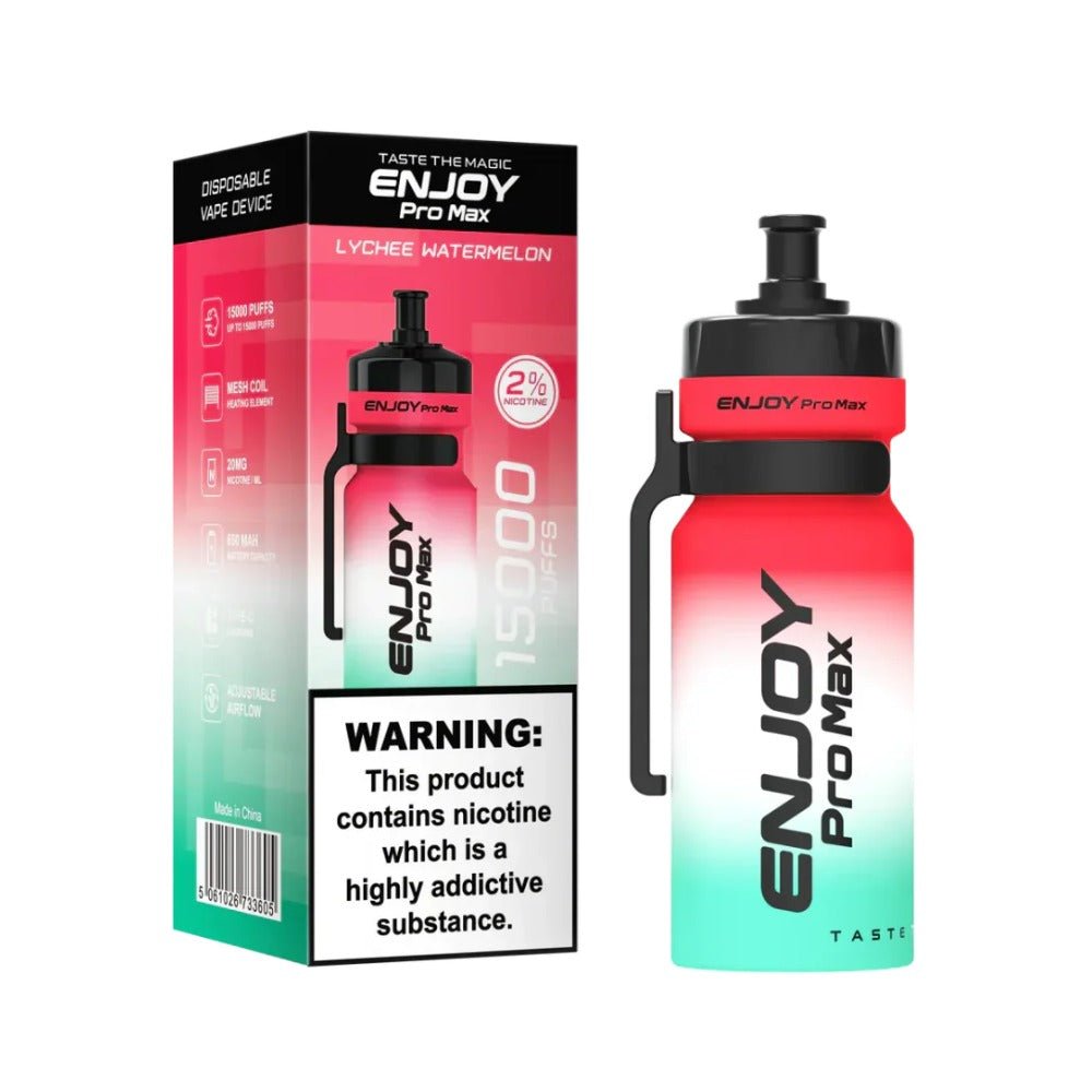 Enjoy Pro Max 15k Disposable Vape Pod - Eliquid Base - Lychee watermelon