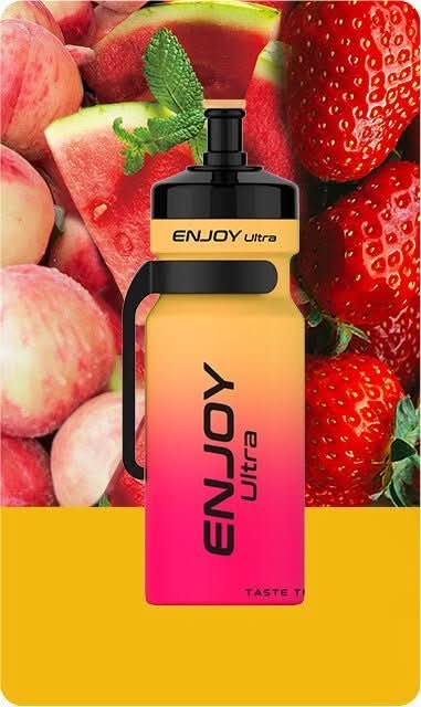 Enjoy Ultra 9000 Disposable Vape  - Peach Watermelon Strawberry