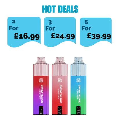 Crystal Prime Aura Bar 10k Puffs Prefilled Vape pod kit
