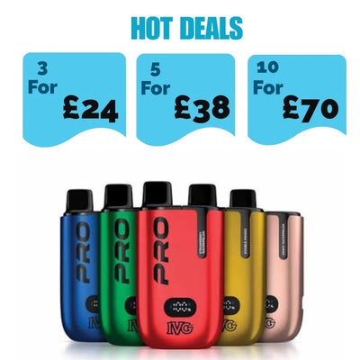 IVG Pro 12 10k Puffs Prefilled Pod Kit