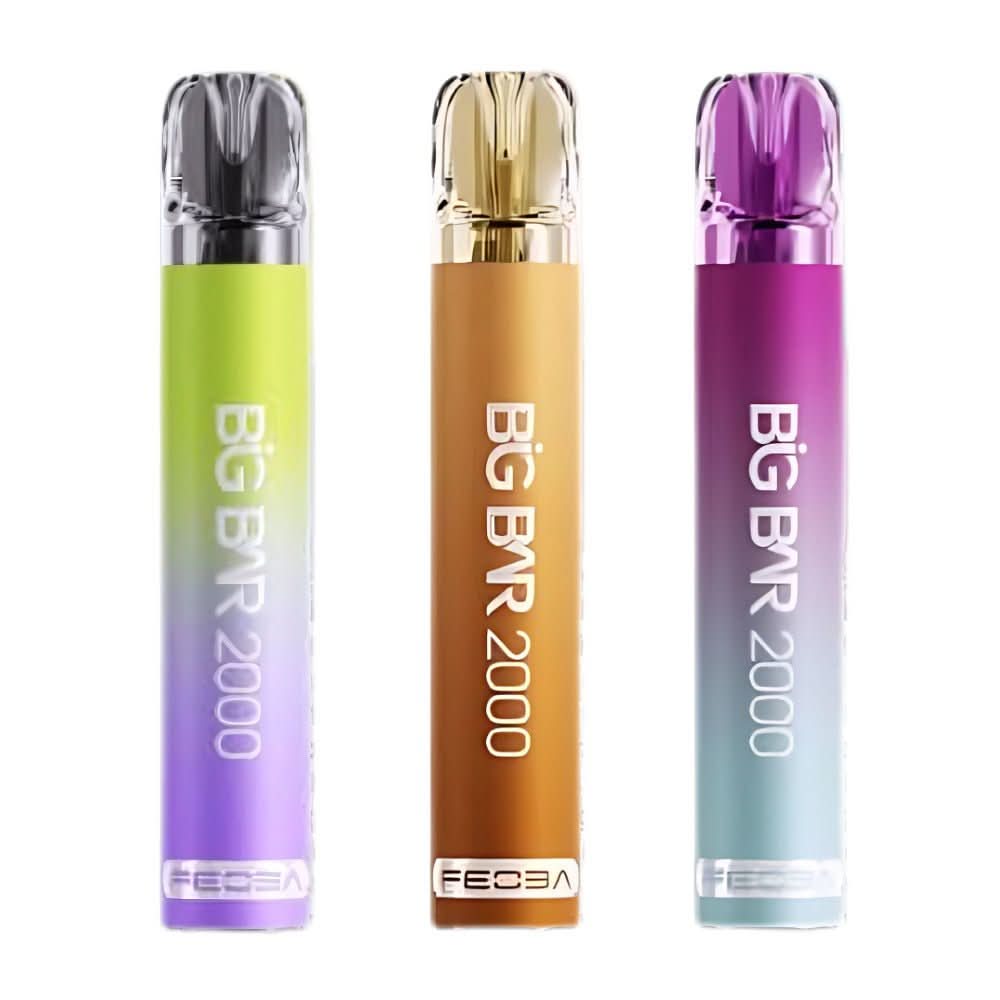 Feoba Big Bar 2000 Disposable Vape Device 20MG - Pack of 10 - Eliquid Base - Blueberry Ice