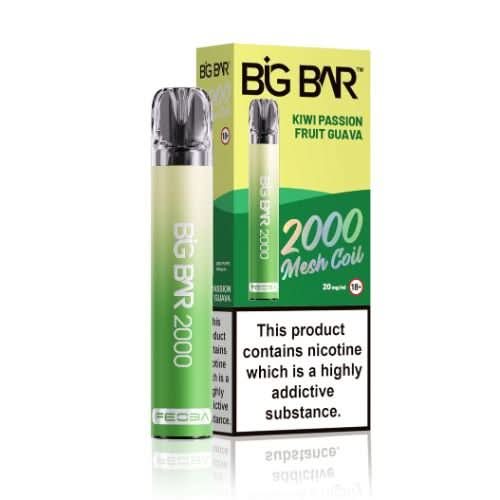 Feoba Big Bar 2000 Disposable Vape Device - Kiwi Passion Fruit Guava