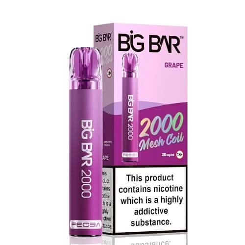 Feoba Big Bar 2000 Disposable Vape  Device 20MG - Cream Tobacco