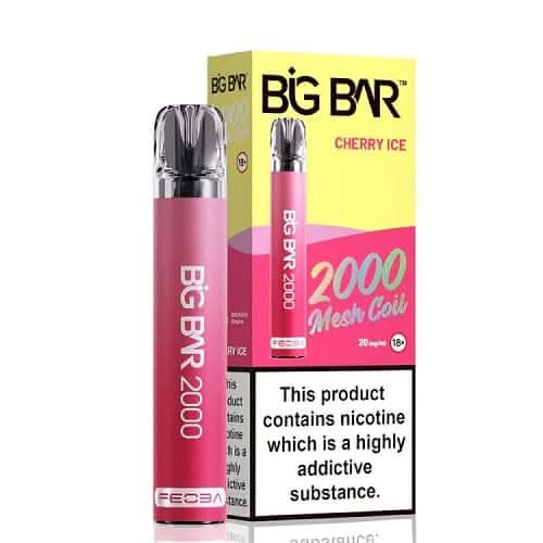 Feoba Big Bar 2000 Disposable Vape  Device 20MG -Cherry Ice