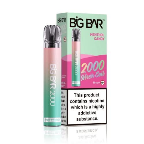 Feoba Big Bar 2000 Disposable Vape  Device 20MG  - Menthol Candy