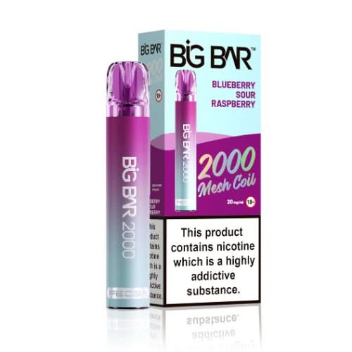 Feoba Big Bar 2000 Disposable Vape  Device 20MG  - Blueberry Sour Raspberry